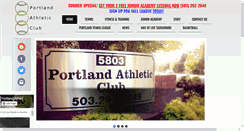 Desktop Screenshot of portlandathleticclub.net