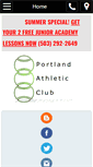 Mobile Screenshot of portlandathleticclub.net